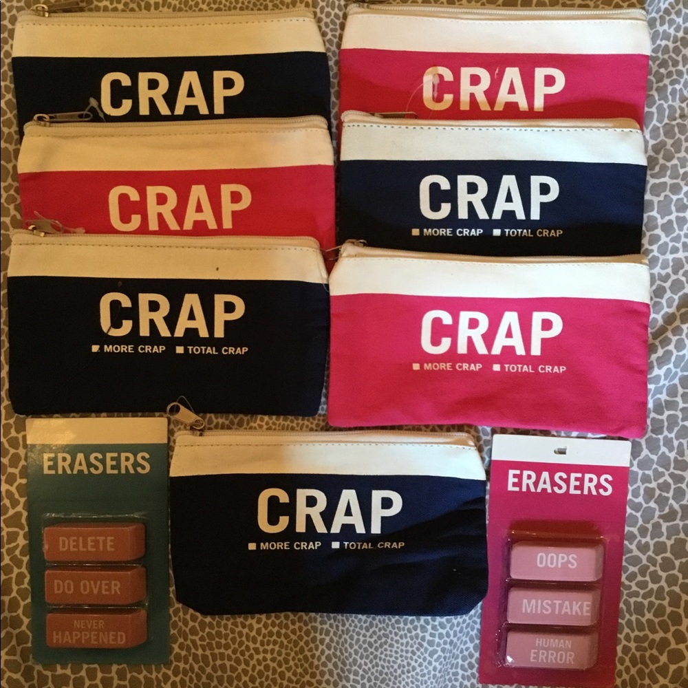 GIVE A CRAP - INDIGO POUCH